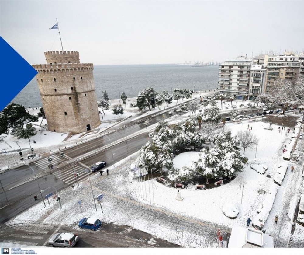 Thessaloniki dressed in white